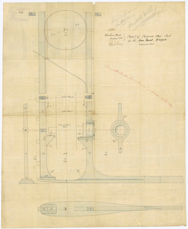 Plan of 'Warrior' (1860)