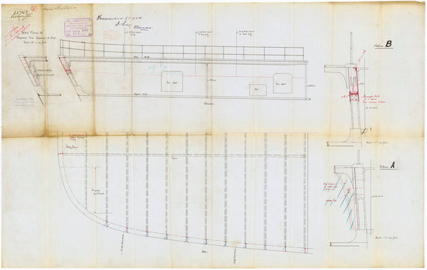 Plan of 'Warrior' (1860) [later 'Vernon III' (1904)]