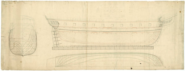 Body plan of 'Princess Mary' (no date)