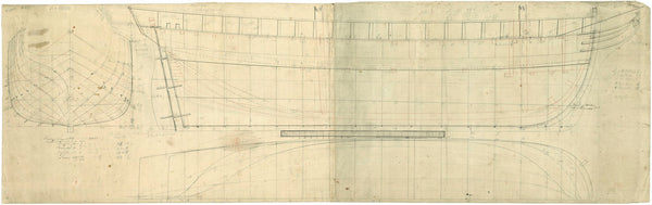 Body plan of 'Mary' (1818)