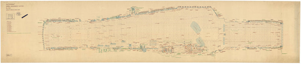 Flight [No. 1] deck plan of HMS Victorious (1939)