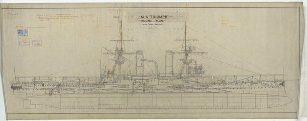 Rigging plan for Triumph (1903)