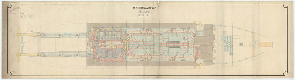Hold plan of Dreadnought (1875)