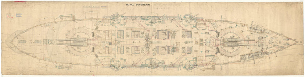 HMS Royal Sovereign (1891), Upper deck