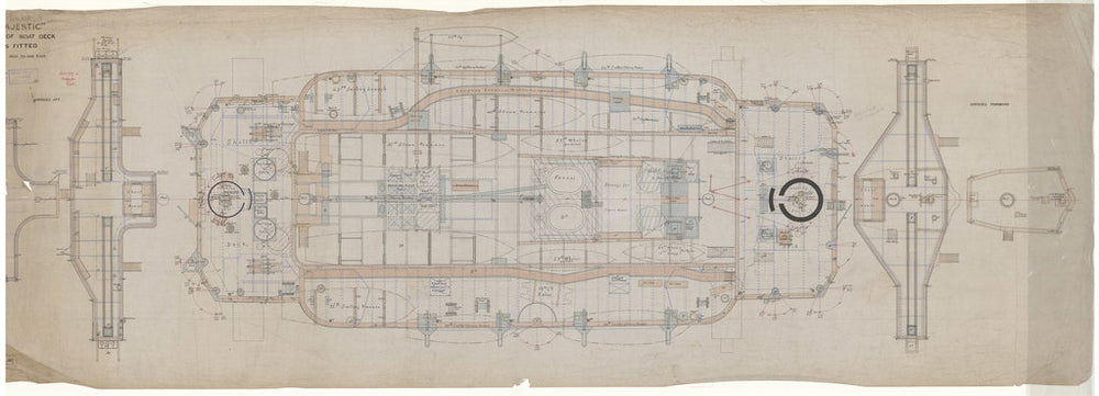 Deck plan for Majestic (1895)