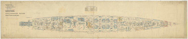 Platform deck plan for Dorsetshire (1929)