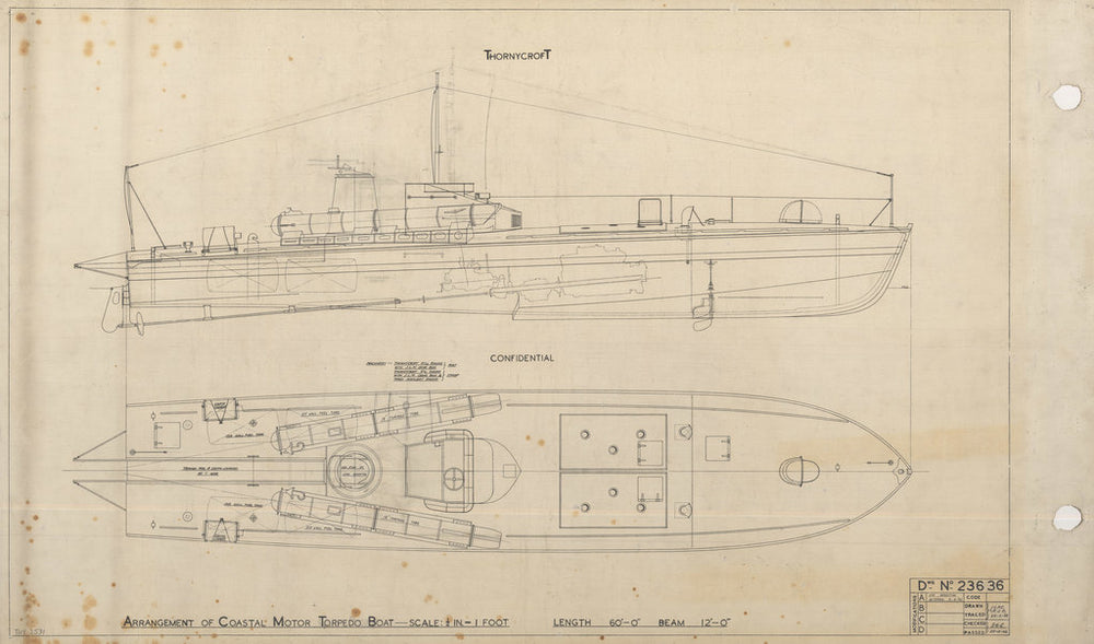 Plan of MTB 344 (1942)