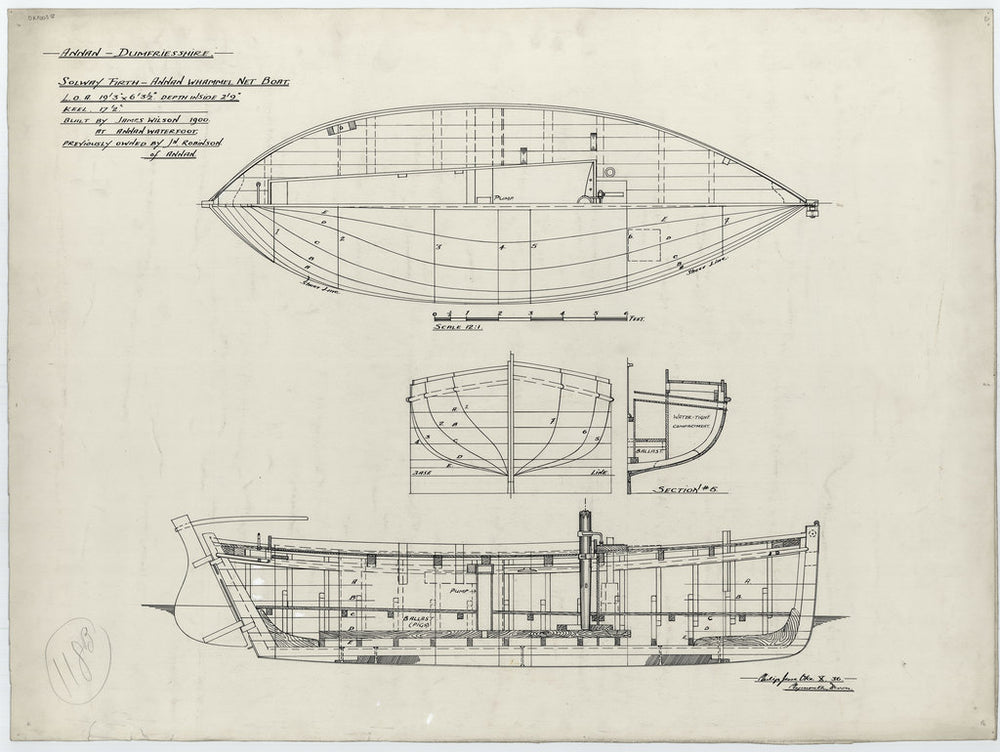 Genral arrangement plan of Dora (1900)