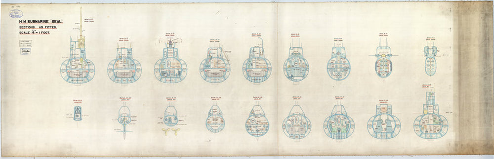 HMS Seal (1938) Sections