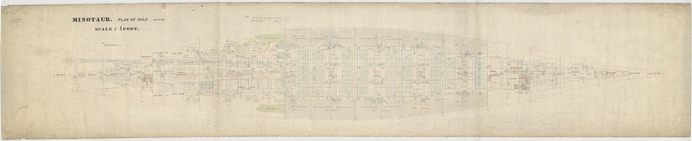 Hold plan for HMS Minotaur (1906)