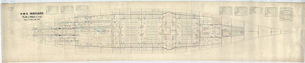 Hold plan for HMS 'Vanguard' (1909)