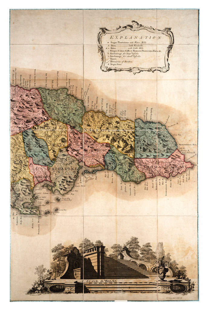 Detail of Map of Jamaica by Unknown