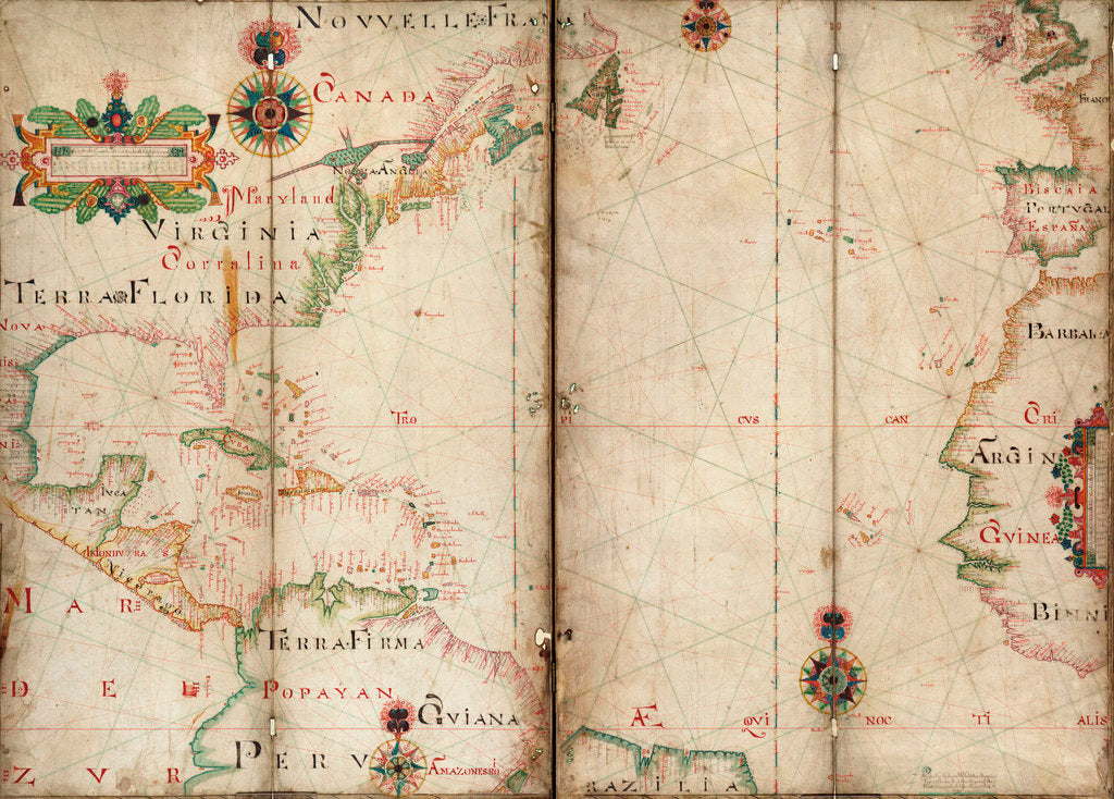 Detail of Atlantic 5 degrees South to 56 degrees North by Andrew Welch