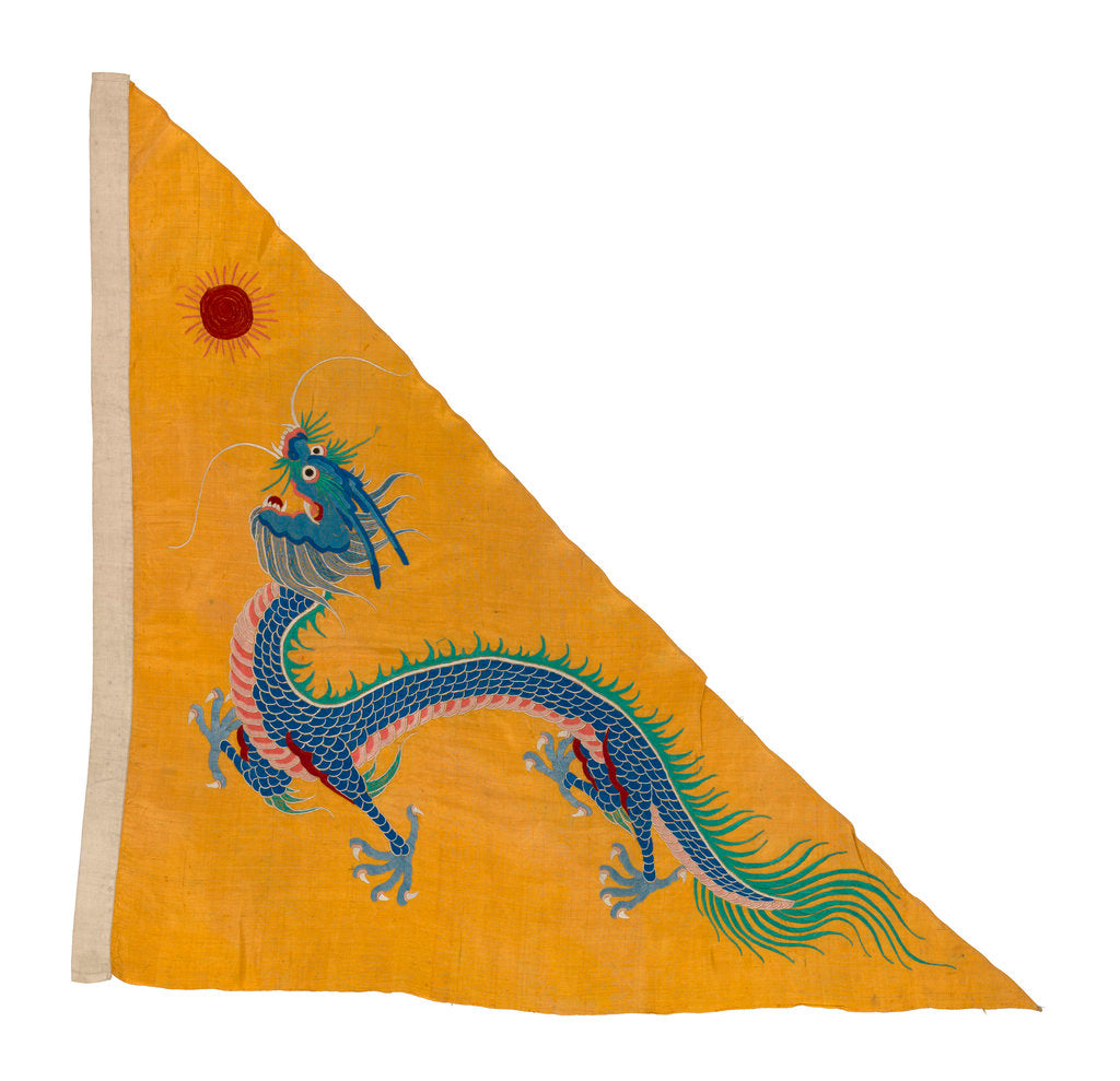 Detail of Imperial Chinese naval ensign (1866-1888) by unknown