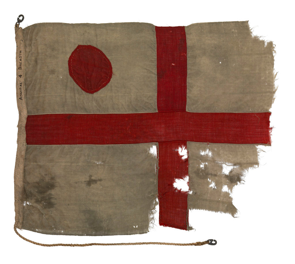 Detail of Command flag, Vice Admiral, RN by unknown