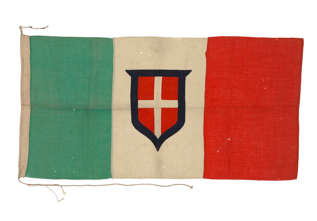 Detail of Italian merchant ensign (1848-1946) by unknown
