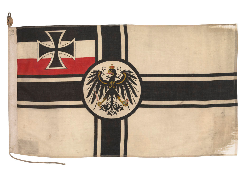 Detail of Imperial German naval ensign (1903-1921) by unknown
