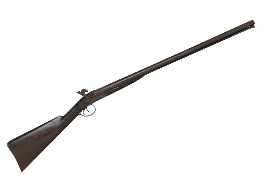 Detail of Pair of shotguns taken on the Franklin expedition, 1845-47 by unknown