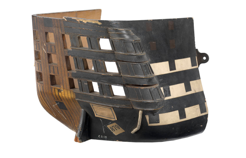 Detail of Sectional model of HMS 'Queen' (1839) by unknown