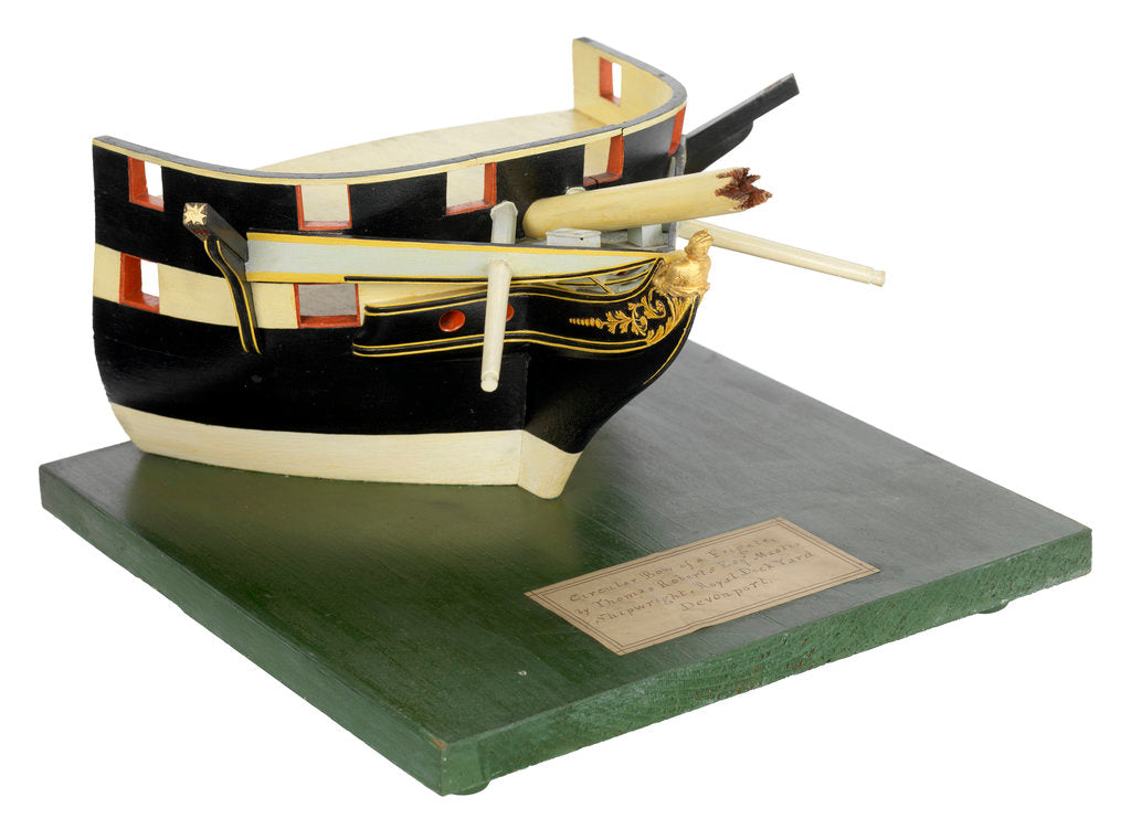 Detail of Model of a circular bow by Thomas Roberts