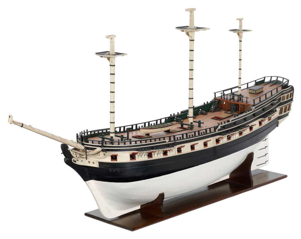 Detail of East Indiaman cargo vessel by unknown