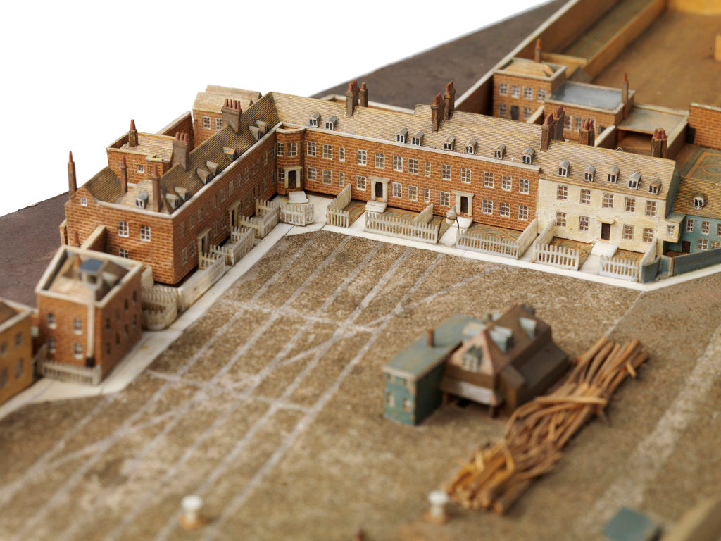 Detail of Royal Dockyard at Deptford by Thomas Roberts