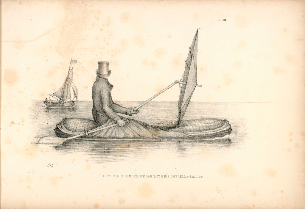 Detail of The boat-cloak or cloak boat...invented by Peter Halkett, R.N. by Peter Halkett