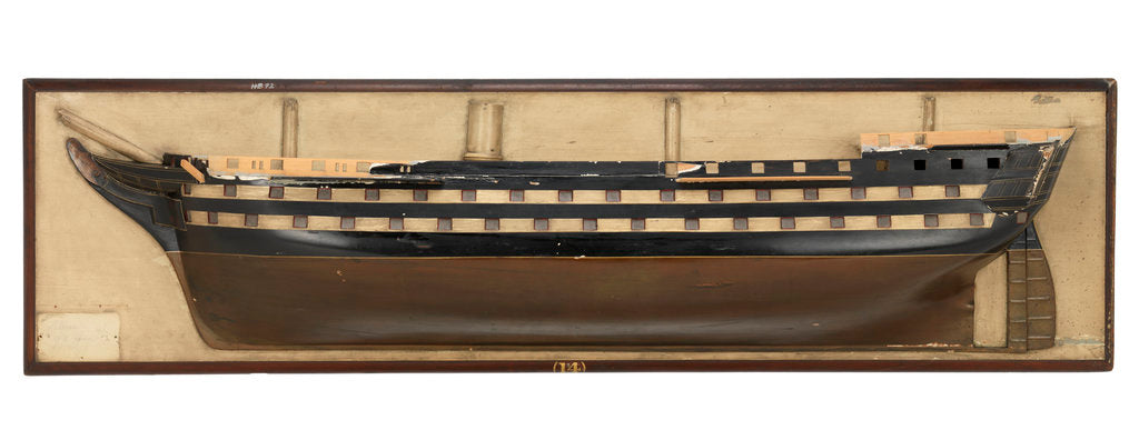Detail of HMS 'Albion' (1842) by unknown
