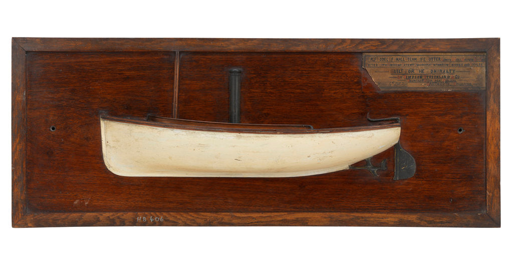 Detail of Model of a steam life cutter by Simpson Simpson Strickland & Co