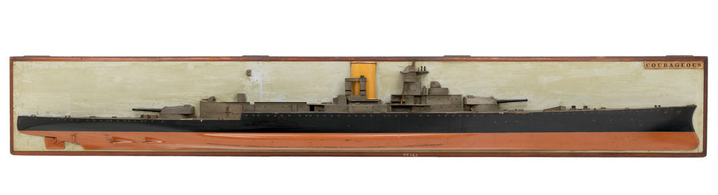 Detail of HMS 'Courageous' (1916) by unknown
