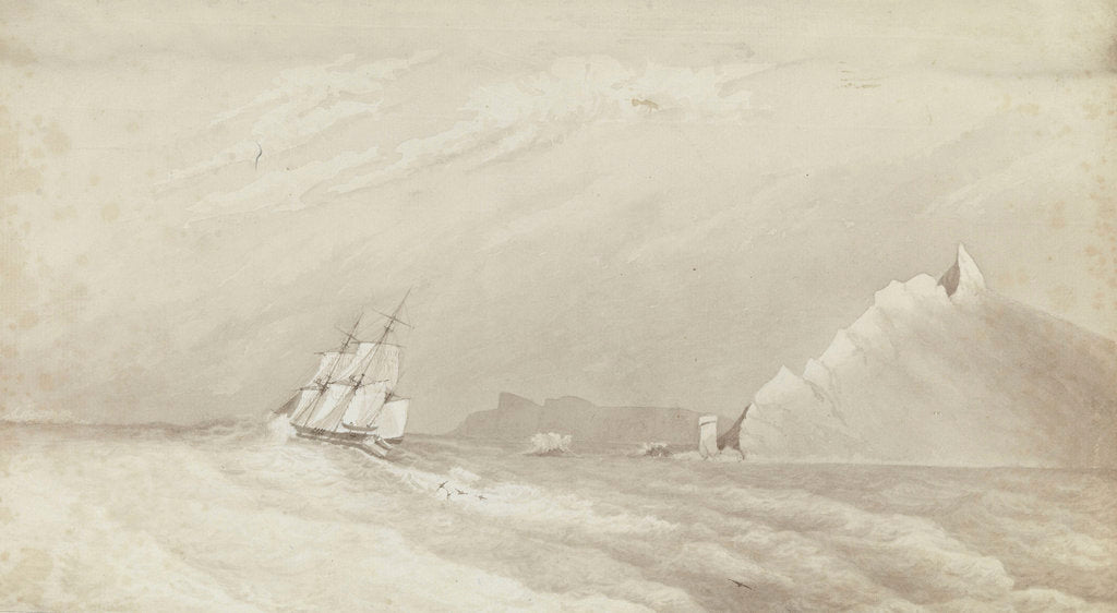 Detail of Admiral John Lort Stokes (1812-1885) by John Lort Stokes