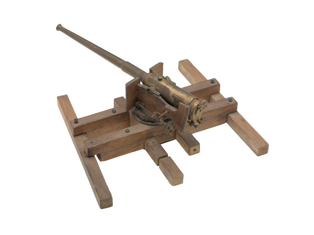 Detail of Sectional model; Gun model by unknown