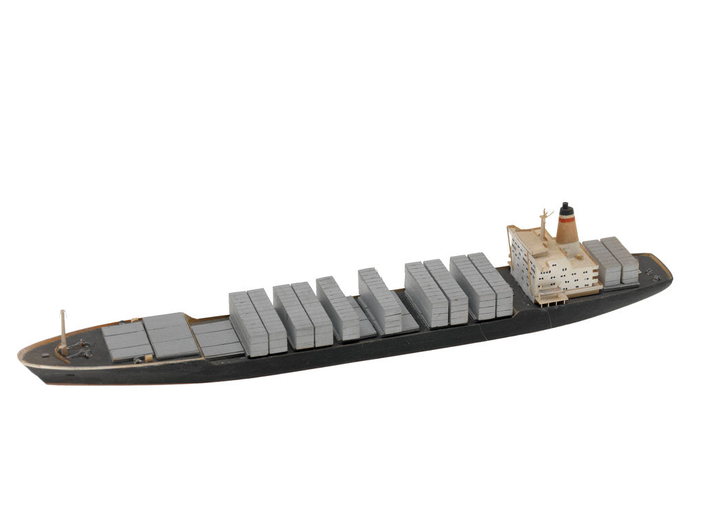 Detail of Waterline model; Miniature model by Reginald Carpenter