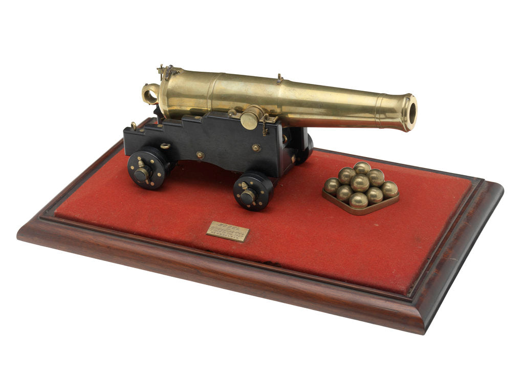 Detail of Ordnance model; Gun model by Unknown