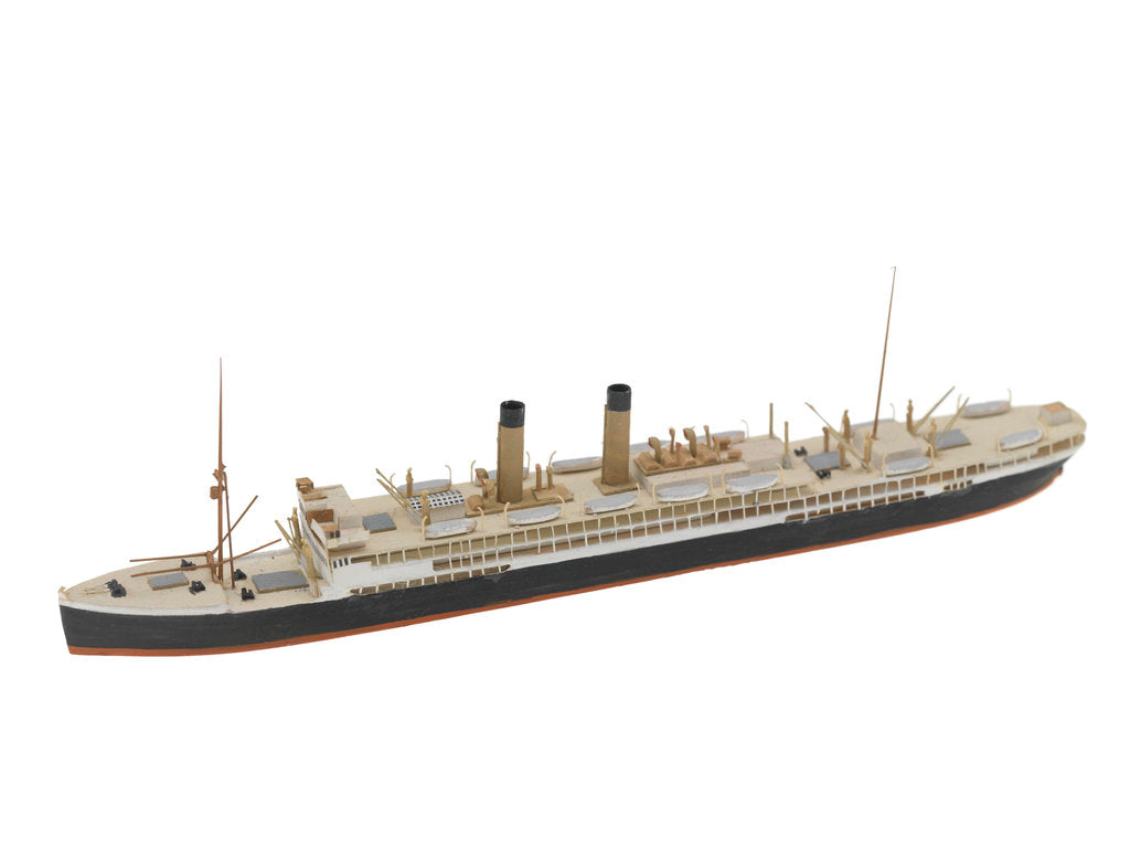 Detail of Waterline model; Miniature model by Reginald Carpenter