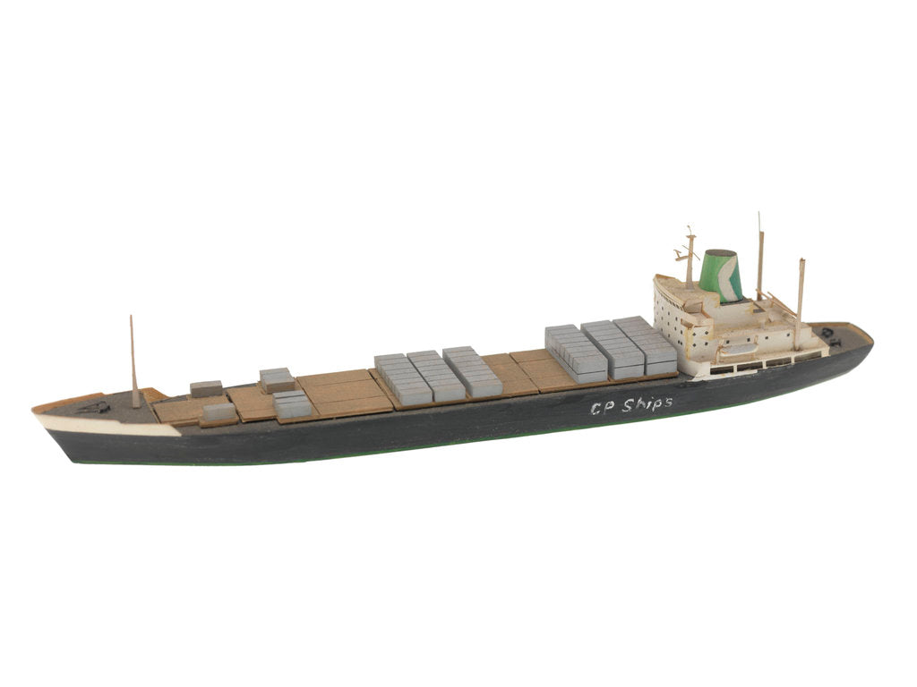 Detail of Cargo vessel; Container ship by Reginald Carpenter