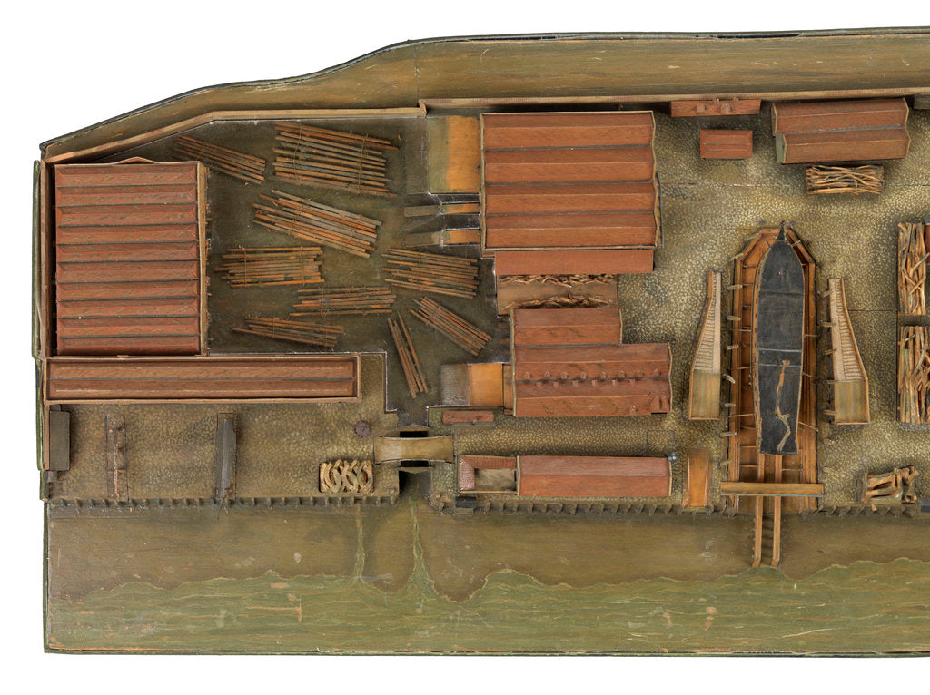 Detail of Topographical model by Richard Pickthorne