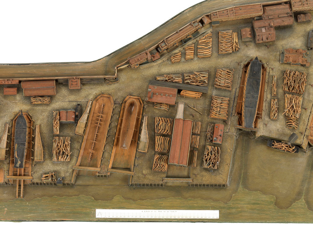 Detail of Topographical model by Richard Pickthorne