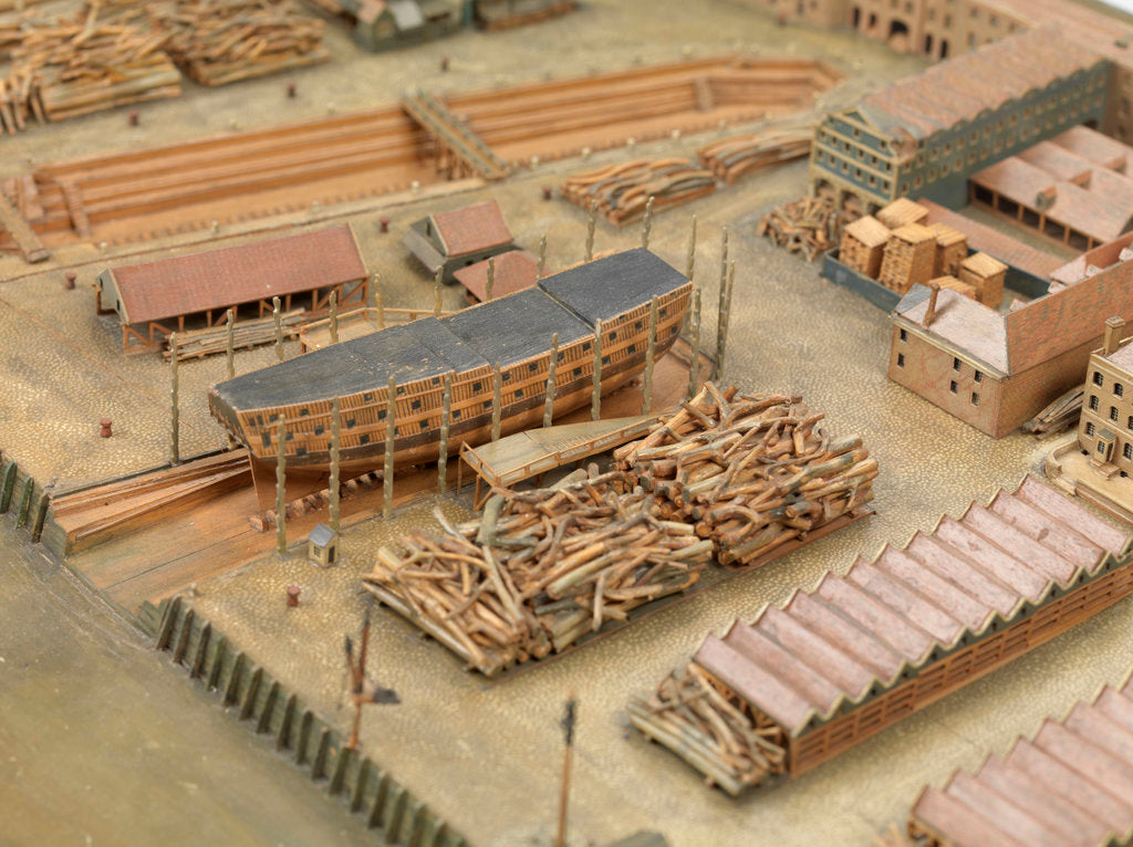 Detail of Topographical model by Richard Pickthorne