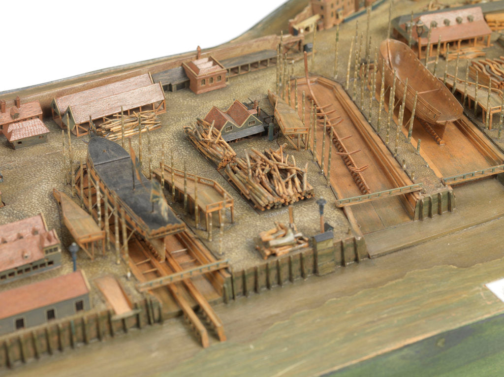 Detail of Topographical model by Richard Pickthorne