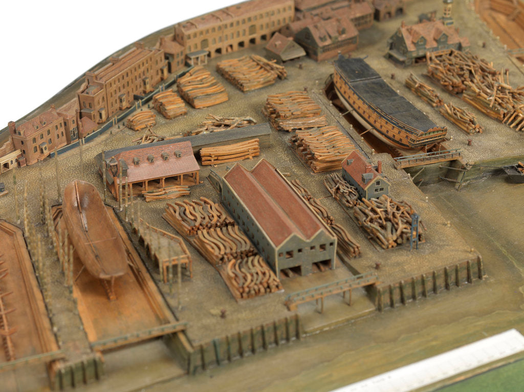 Detail of Topographical model by Richard Pickthorne