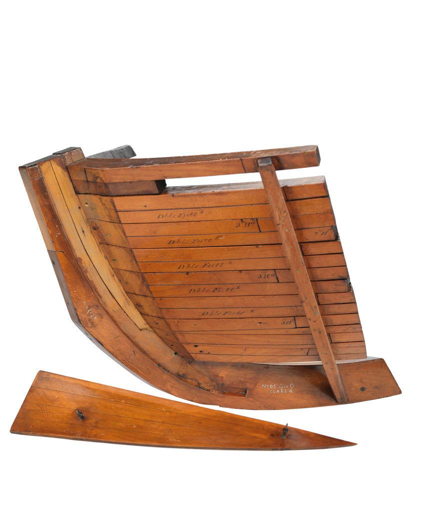 Detail of Sectional model; Bow model; Frame model by unknown