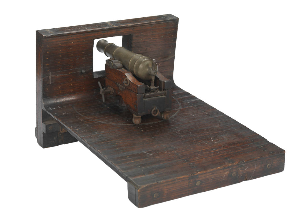 Detail of Ordnance model; Gun model; Sectional model by unknown
