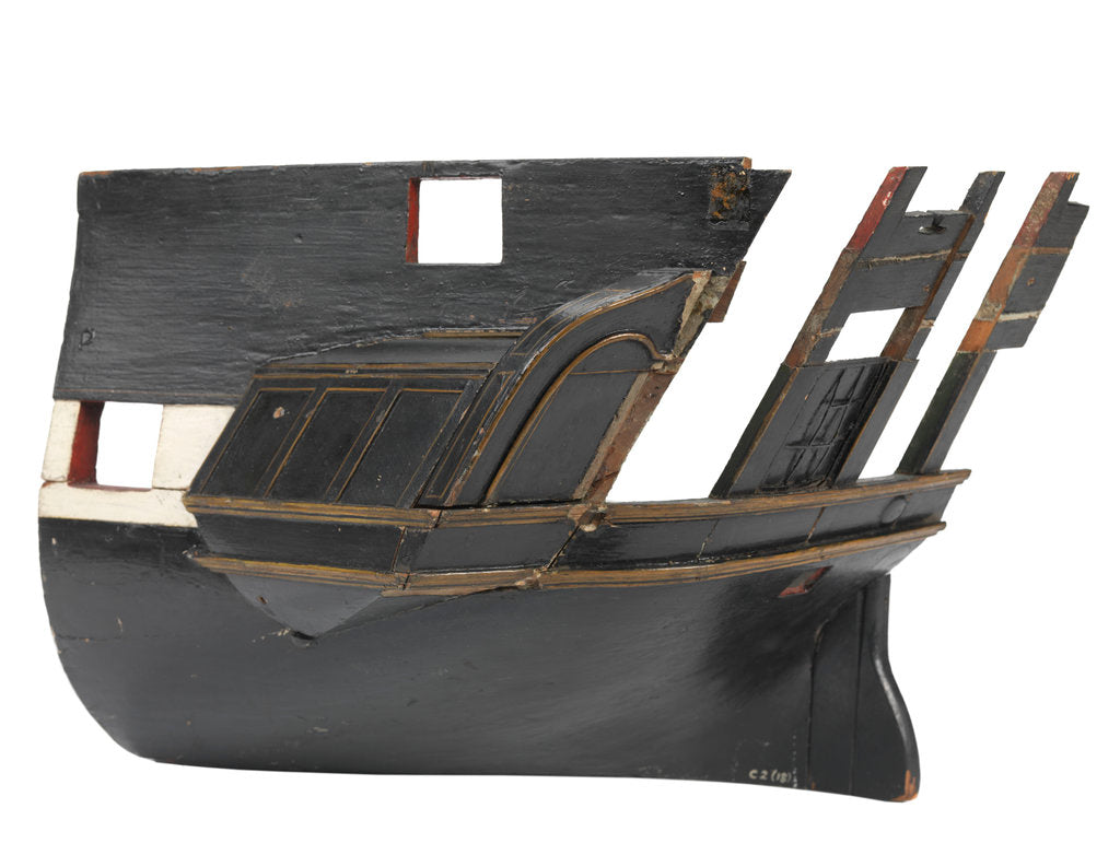 Detail of Sectional model; Stern model; Waterline model by unknown