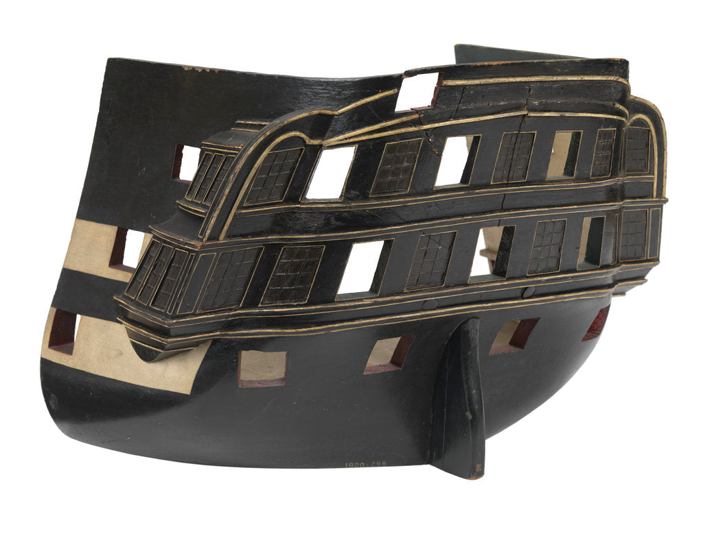 Detail of Stern model; Sectional model; Waterline model by unknown