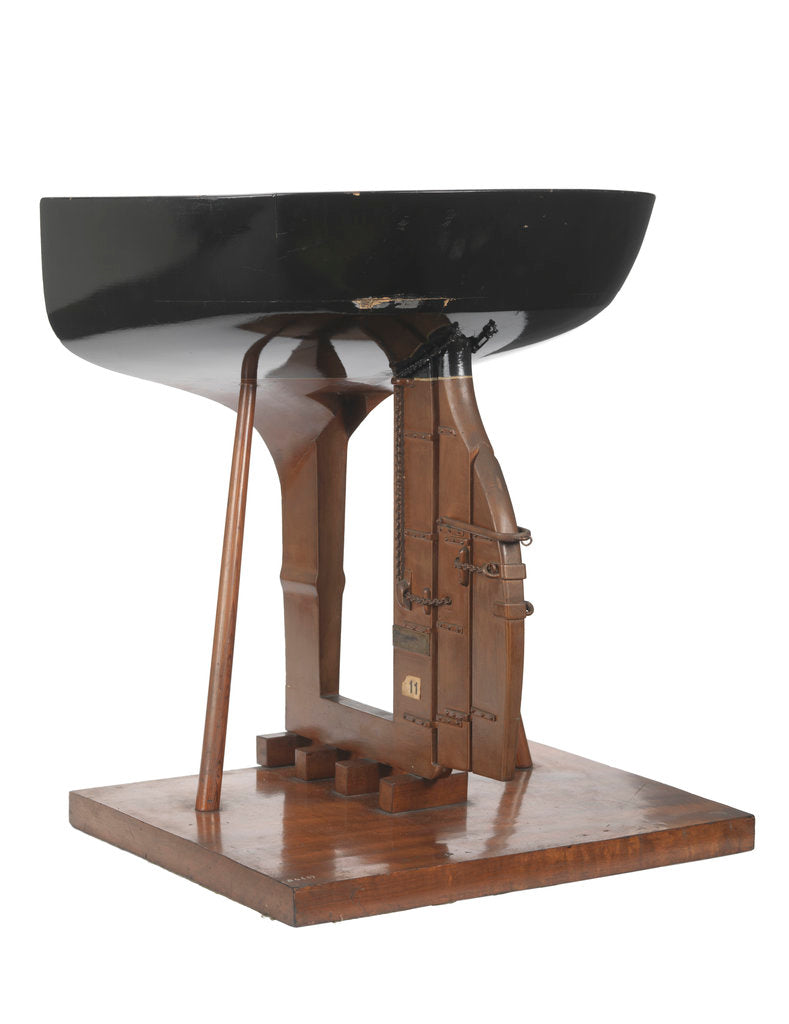Detail of Stern model; Sectional model; Rudder model by unknown