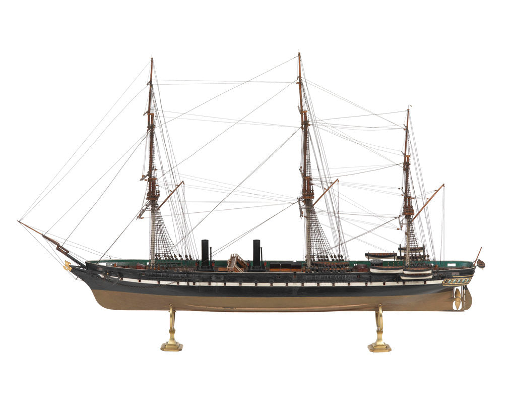 Detail of HMS 'Warrior' (1860) by unknown