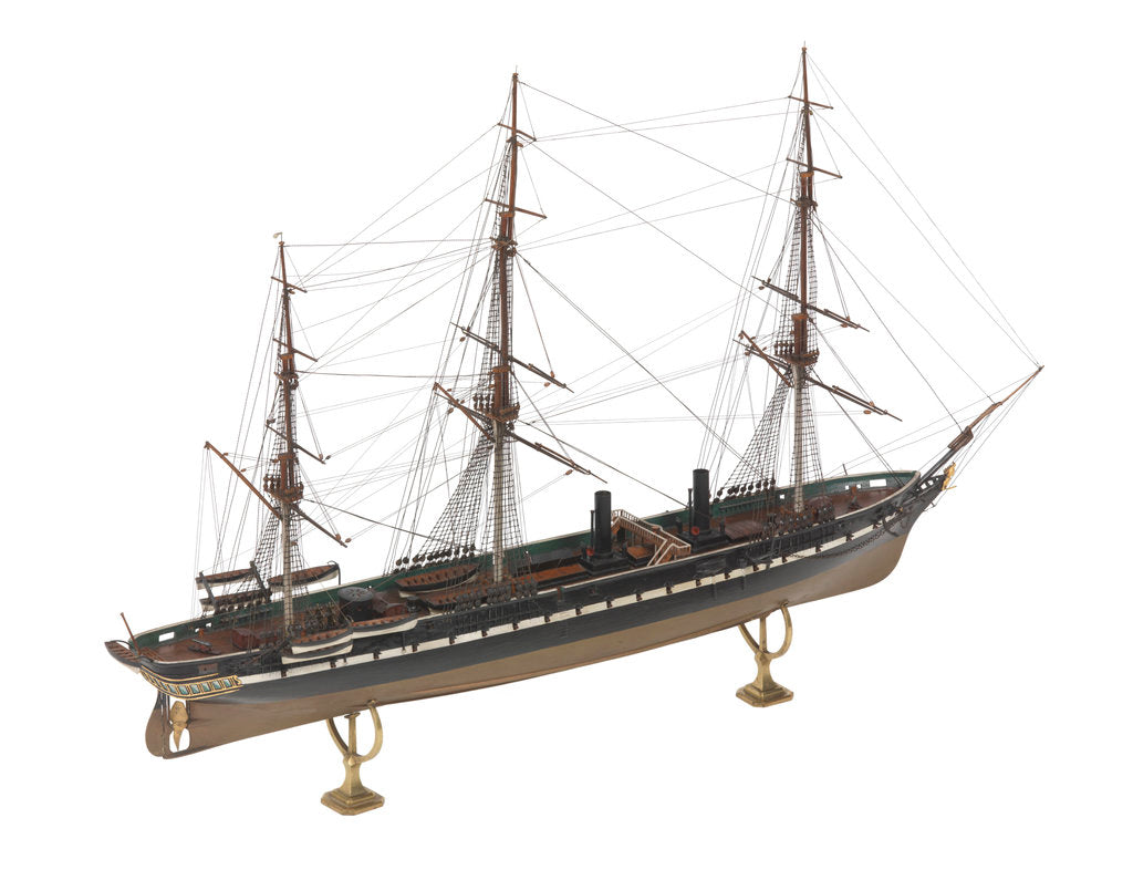 Detail of HMS 'Warrior' (1860) by unknown