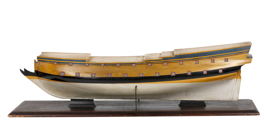 Detail of Model of the vessel 'Triton' (1697), warship, French, 42 guns by Unknown
