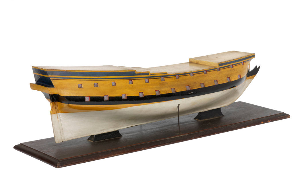 Detail of Model of the vessel 'Triton' (1697), warship, French, 42 guns by unknown